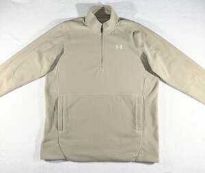 Under Armour Specialist Grid 1/4 Zip Fleece Pullover Tan XXLT